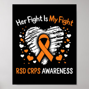 Póster Concienciación de RSD CRPS sobre su Naranja de luc