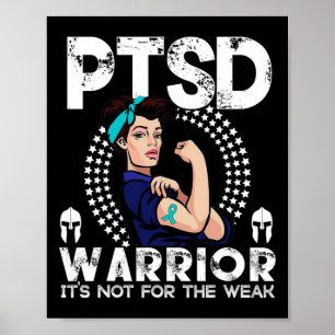 Póster Concienciación Del Ptsd Para Hombres Mujeres Conci