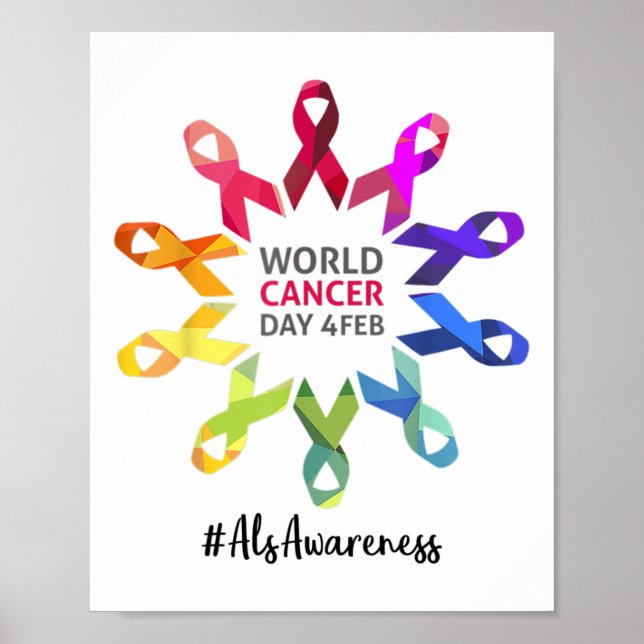 Póster Concienciación Día Mundial del Cáncer Scl Lateral  (Frente)