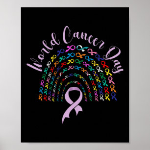 Póster Concienciación en el Día Mundial del Cáncer de Muj