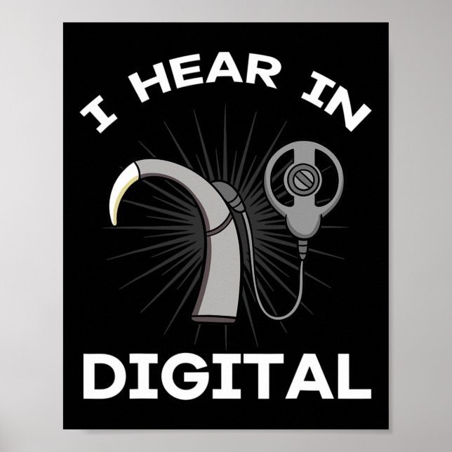 Póster Concienciación Implante de Ayuda para Audición Dig (Frente)