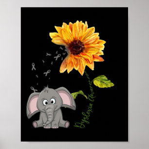 Póster Concienciación Regalo de cinta elefante de vestuar