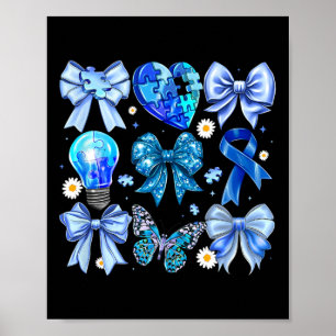 Póster Concienciación sobre autismo aceptar entender el p