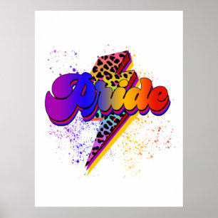 Póster Concienciación sobre el apoyo al orgullo LGBTQIA+