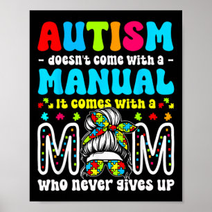 Póster Concienciación sobre el Autismo 2025 No Viene Con