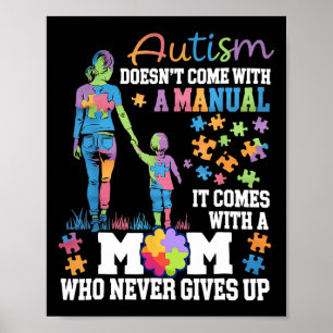 Póster Concienciación sobre el Autismo 2025 No Viene Con 