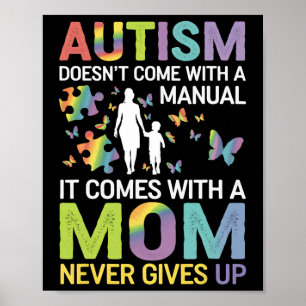 Póster Concienciación sobre el autismo 2025 No viene con