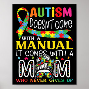 Póster Concienciación sobre el autismo 2025 No viene con
