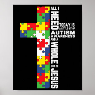 Póster Concienciación sobre el autismo Cruz de Jesús Romp