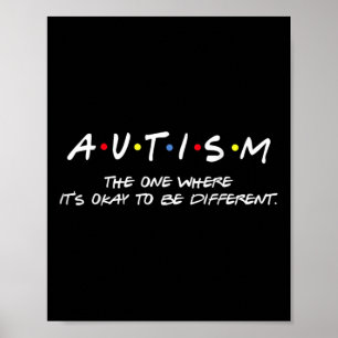 Póster Concienciación sobre el autismo El lugar donde est