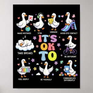 Póster Concienciación sobre el Autismo para Ser Diferente