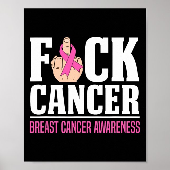 Póster Concienciación sobre el cáncer de mama (Frente)