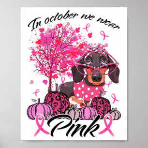 Póster Concienciación Sobre El Cáncer De Mama En Octubre