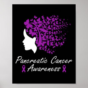 Póster Concienciación sobre el cáncer de páncreas - Mujer