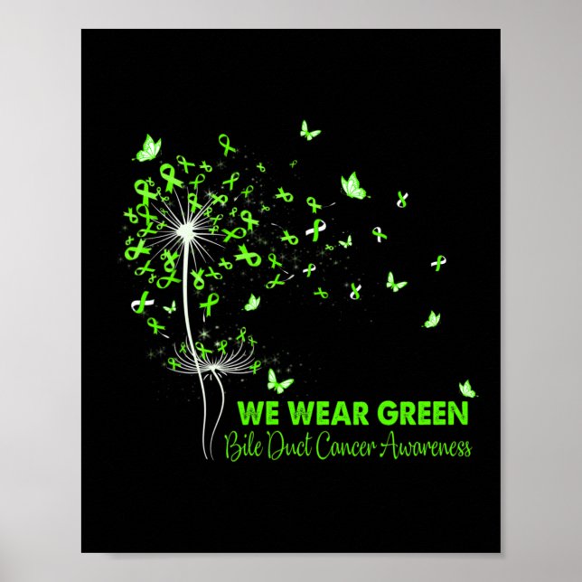 Póster Concienciación sobre el cáncer de piel biliar Fe E (Frente)