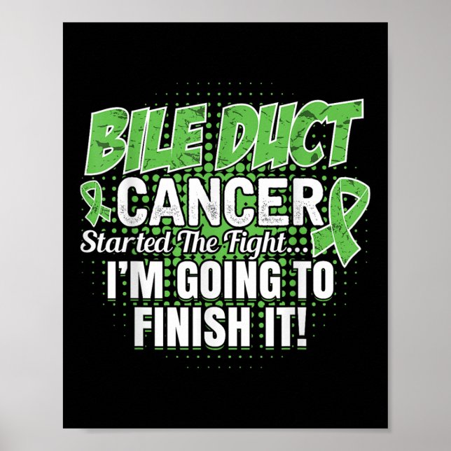 Póster Concienciación sobre el cáncer de piel biliar term (Frente)