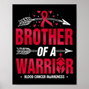 Póster Concienciación sobre el cáncer de sangre hermano d