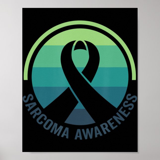 Póster Concienciación sobre el cáncer de sarcoma de Ewing (Frente)
