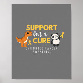Póster concienciación sobre el cáncer infantil.apoyo. Pos