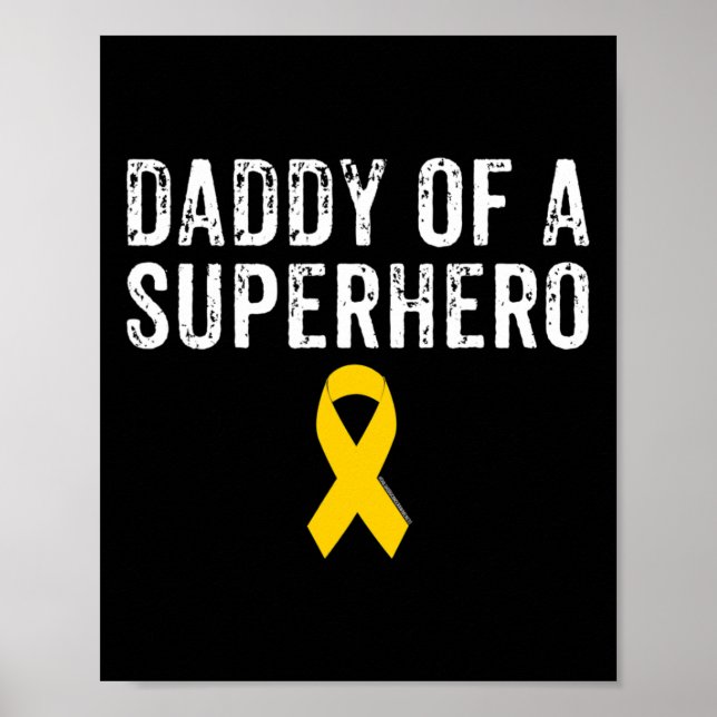 Póster Concienciación sobre el cáncer infantil pediátrico (Frente)