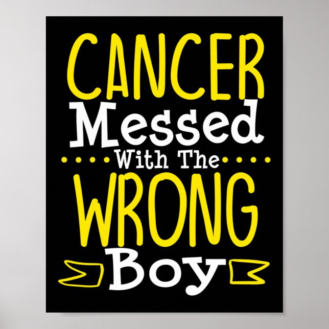 Póster Concienciación sobre el DIPG en el cáncer infantil (Frente)