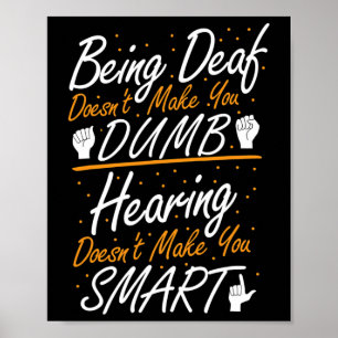 Póster Concienciación sobre el lenguaje de Rótulo estadou