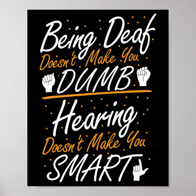 Póster Concienciación sobre el lenguaje de Rótulo estadou (Frente)