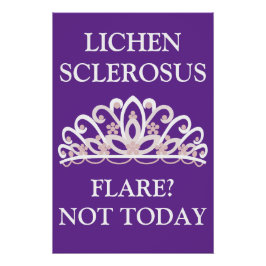 Póster Concienciación sobre el Liquen Escleroso "¿Flar? ¡