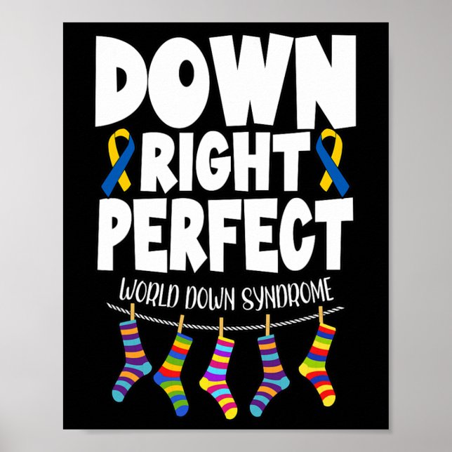 Póster Concienciación sobre el síndrome de Down Perfecto  (Frente)