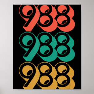 Póster Concienciación sobre el suicidio - 988 - Prevenció