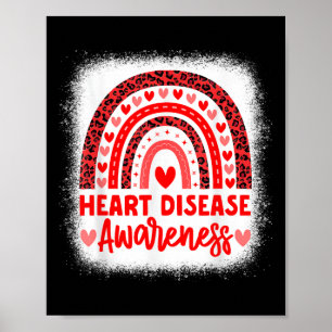 Póster Concienciación sobre enfermedades cardíacas Mes de