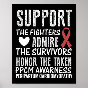 Póster Concienciación sobre la enfermedad cardíaca: cinta