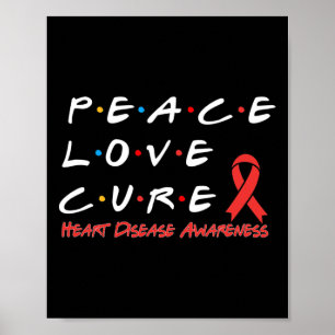 Póster Concienciación sobre la enfermedad Paz Cura de amo
