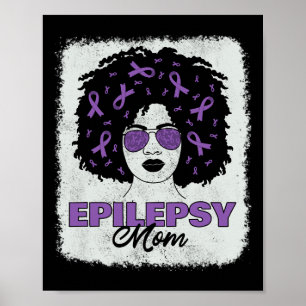 Póster Concienciación sobre la epilepsia de madres afroam