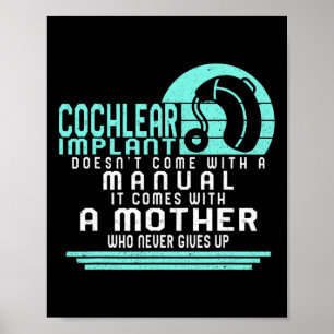 Póster Concienciación sobre la pérdida Madre Implante Coc