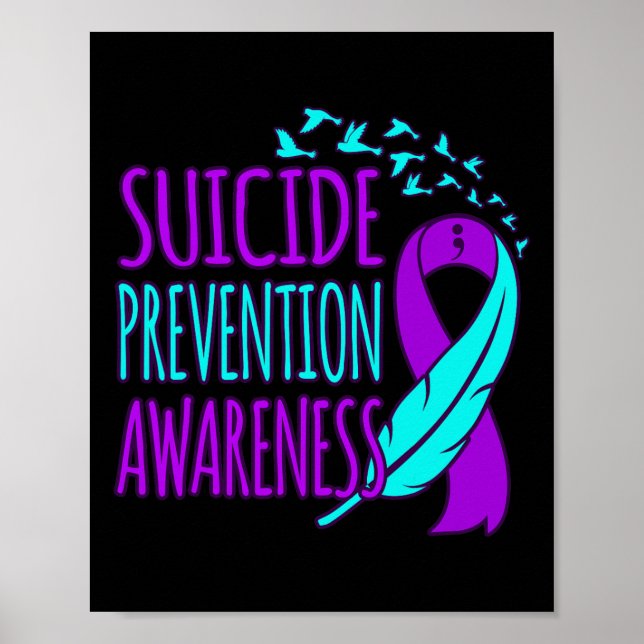 Póster Concienciación sobre la prevención del suicidio So (Frente)