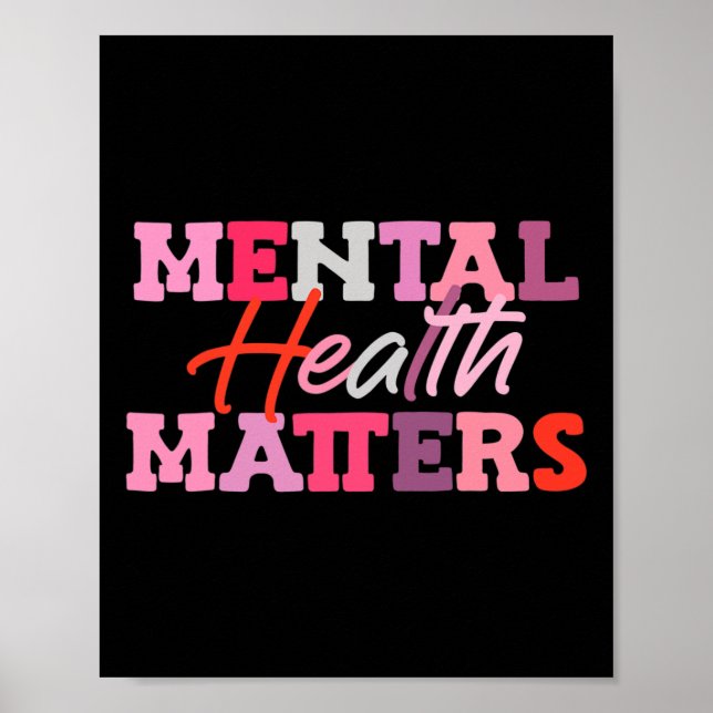 Póster Concienciación sobre la salud mental Concienciació (Frente)