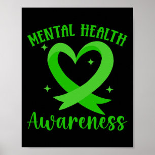 Póster Concienciación sobre la salud mental de la cinta v