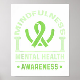 Póster Concienciación sobre la salud mental Empleado de S