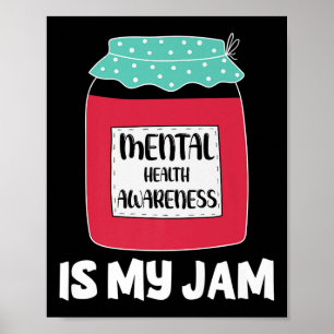 Póster Concienciación sobre la salud mental es mi Jam Pre