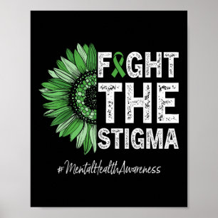 Póster Concienciación sobre la salud mental Lucha contra 