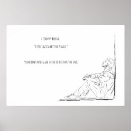 Póster Concienciación sobre la salud mental Poster de amo