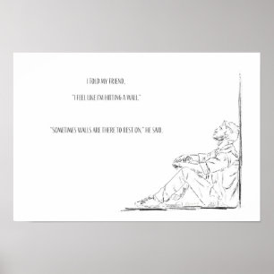 Póster Concienciación sobre la salud mental Poster de amo