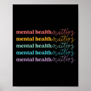 Póster Concienciación sobre la salud mental Salud mental