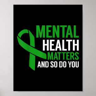 Póster Concienciación Sobre La Salud Mental Y Lo Mismo Qu