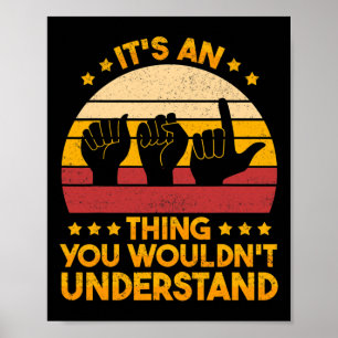 Póster Concienciación sobre la sordera del lenguaje del R