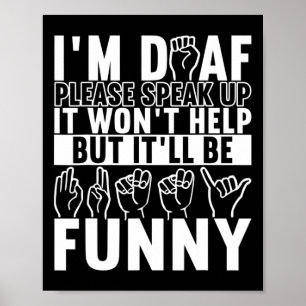 Póster Concienciación sobre la sordera en el lenguaje del