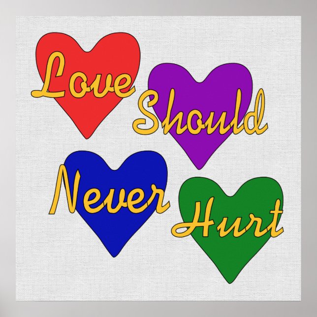 Póster Concienciación sobre la violencia doméstica (Frente)