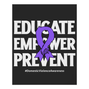 Póster Concienciación sobre la violencia en el hogar 2024