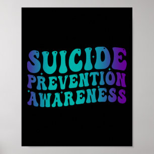 Póster Concienciación sobre prevención del suicidio Groov